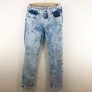 Scotch & Soda Acid Wash Boyfriend Jeans Size 26 Long Cropped Grunge Y2K 90s Punk
